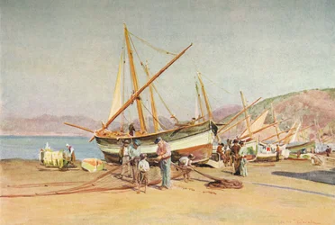 Strand w Sestri Levante, c1910, 1912