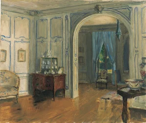Salon Carre Villa Trianon, ok. 1910 (olej na płótnie)