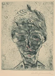 Popiersie młodzieńca, Autoportret Głowa chłopca, Autoportret, 19221923.