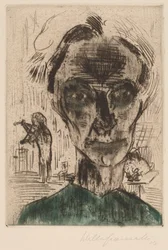 Mężczyzna w pokoju, Autoportret, 1922-1923.