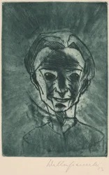 Uśmiechnięta głowa, autoportret Uśmiechnięta głowa, autoportret, 1923.