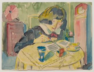 Frau beim Schreiben (Sonia Gramatté)