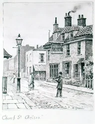 Church Street, Chelsea (tusz na papierze)