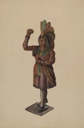 Sklep z cygarami Indian, ok. 1930 r. 1936.