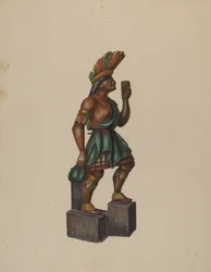 Sklep z cygarami Indian, ok. 1930 r. 1936.