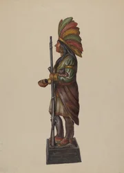 Sklep z cygarami Indian, ok. 1930 r. 1936.