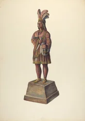 Sklep z cygarami Indian, ok. 1930 r. 1937.
