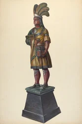 Sklep z cygarami Indian, ok. 1930 r. 1937.