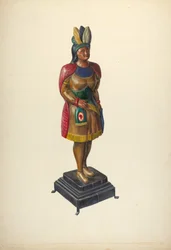 Sklep z cygarami Indian, ok. 1930 r. 1937.