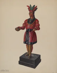 Sklep z cygarami Indian, ok. 1930 r. 1937.