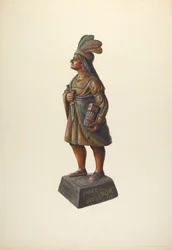 Sklep z cygarami Indian, ok. 1930 r. 1937.