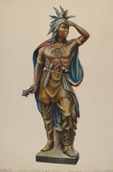 Sklep z cygarami Indian, ok. 1930 r. 1938.