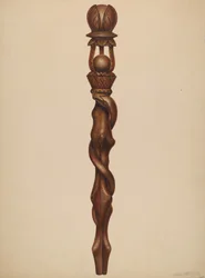 Rzeźba drwala z berłem, ok. 1930 r. 1938.