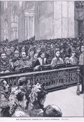 Nabożeństwo dziękczynne w katedrze św. Pawła 1871 AD