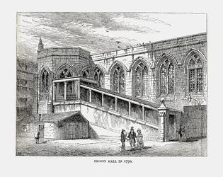 Crosby Hall w 1790, 1878