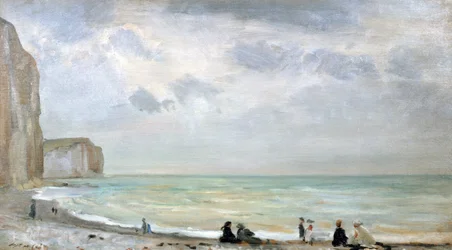 Plaża w Dover (olej na panelu)