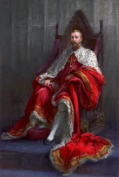 Król Jerzy V w roku swojej koronacji, 1911.