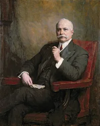 Portret Sir Edwarda Hopkinsona Holdena (1848-1919) Pierwszy Baronet 1911