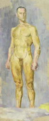 Mężczyzna nago