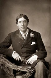 Oscar Wide, irlandzki pisarz, dowcip i dramaturg, ok. 1890 r.