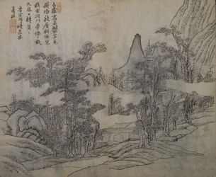 Krajobraz po Xia Gui aktywny ca. 1195-1230, z Ogrodu Nasion Gorczycy..., wydanie pierwsze, 1679.