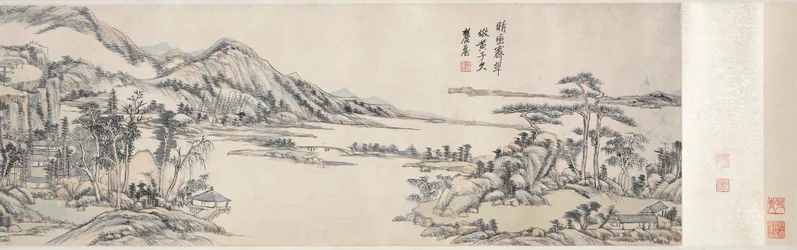 Zielone szczyty pod czystym niebem: za Huang Gongwang, 1703-1708.