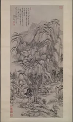 Krajobraz wg Wu Zhen, datowany na 1695 rok.