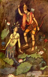 „Arjuna i nimfa rzeczna”, 1913.