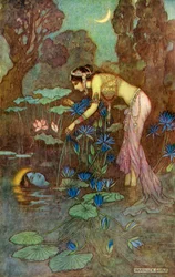 „Sita odnajduje Ramę wśród kwiatów lotosu”, 1913.