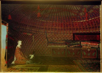 W namiocie bogatego Kirgizów