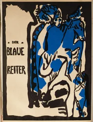 Okładka magazynu "Der Blaue Reiter", Berlin (kolorowa litografia)