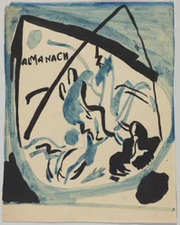 Projekt okładki almanachu „Der Blaue Reiter”