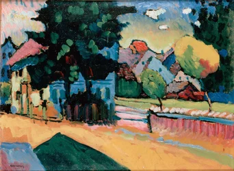 Pejzaż z zielonym domem, 1908