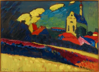 Studium Murnau - Krajobraz z kościołem I