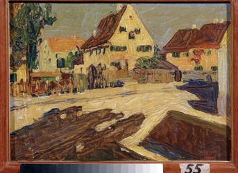 Ulica w słońcu. Obraz Wassily Kandinsky (lub Wassily Kandinski lub Kandinskij