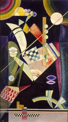 „Ostra twardość” Peinture de Vassily Kandinsky (lub Vassily Kandinsky lub Kandinskij