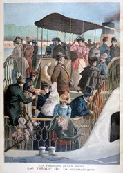 Paryżanie wracają łodzią ze wsi, 1894