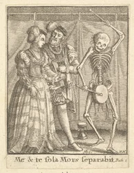 Para ślubna z Tańca Śmierci, 1651.