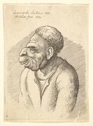 Popiersie mężczyzny z haczykowatym nosem, wydatną górną wargą, otwartymi ustami i krótkimi kręconymi włosami..., 1665.