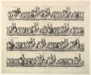 Procesja koronacyjna Karola II przez Londyn, 1662.