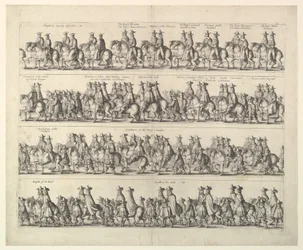 Procesja koronacyjna Karola II przez Londyn, 1662.