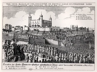 Egzekucja Strafforda, 12 maja 1641 r. (rycina) (zdjęcie czarno-białe)