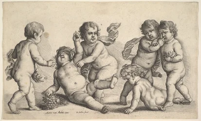Pięciu chłopców i satyr, 1646 r.