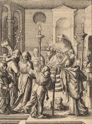 Jezus przed Annaszem.