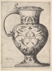 Dzbanek zdobiony arabeskami, 1645.