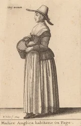 Angielka mieszkająca na wsi, 1643.