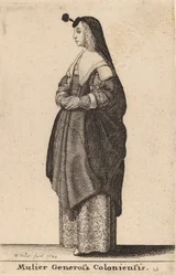 Hojna kobieta z Kolonii, 1643.