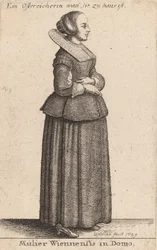 Kobieta z Wiednia w domu, 1649.