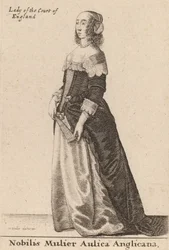 Szlachetna dama dworu angielskiego, 1643.