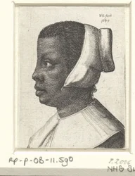Portret młodej czarnej kobiety